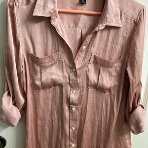 Banana Republic peach blouse soft as butter Size~M NWOT